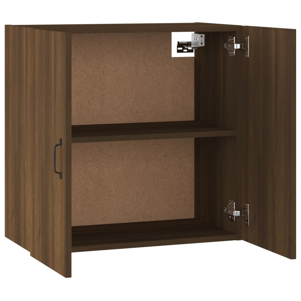 Wall Cabinet Brown Oak 60x31x60 cm Engineered Wood