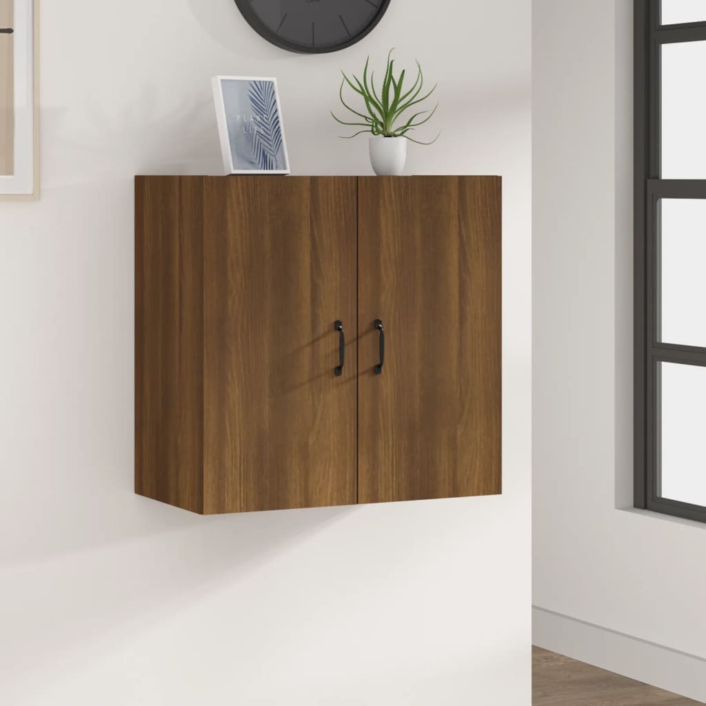 Wall Cabinet Brown Oak 60x31x60 cm Engineered Wood