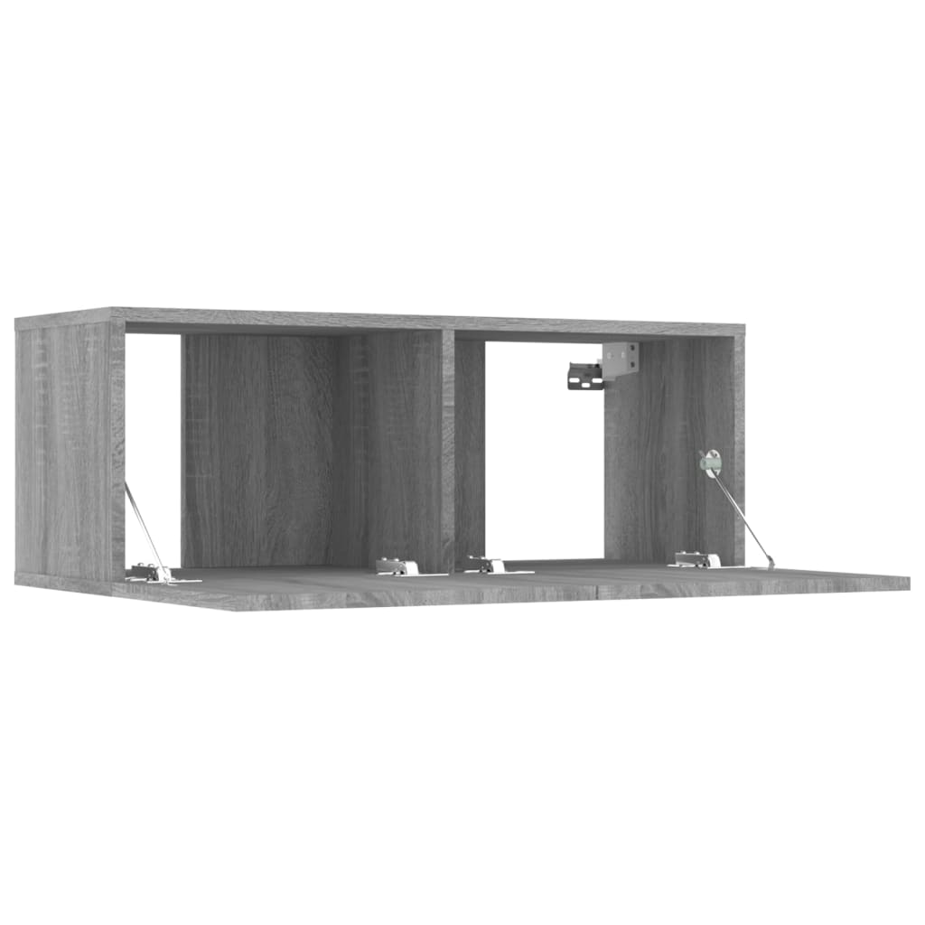 TV Cabinets 2 pcs Grey Sonoma 80x30x30 cm Engineered Wood