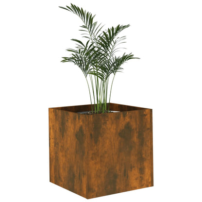 Planter Box Smoked Oak 40x40x40 cm Engineered Wood