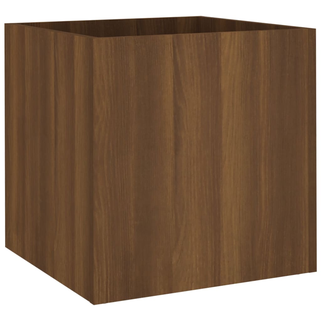 Planter Box Brown Oak 40x40x40 cm Engineered Wood