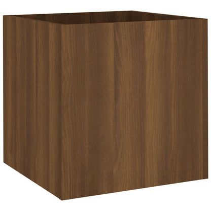 Planter Box Brown Oak 40x40x40 cm Engineered Wood