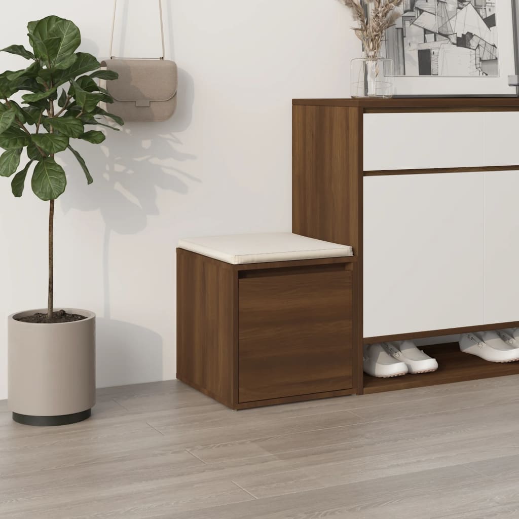 Box Drawer Brown Oak 40.5x40x40 cm Engineered Wood