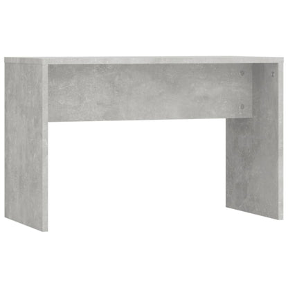 Dressing Table Set with LED Concrete Grey Engineered Wood