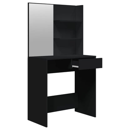Dressing Table Set Black 74.5x40x141 cm