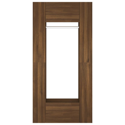 Hallway Cabinets 2 pcs Brown Oak Engineered Wood