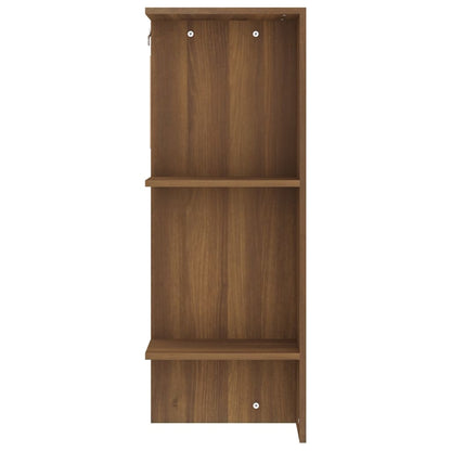 Hallway Cabinets 2 pcs Brown Oak Engineered Wood