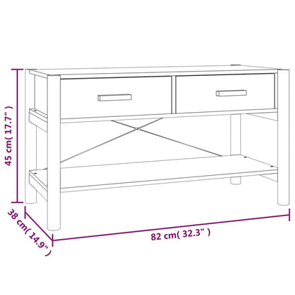 TV Cabinet Black 82x38x45 cm Engineered Wood