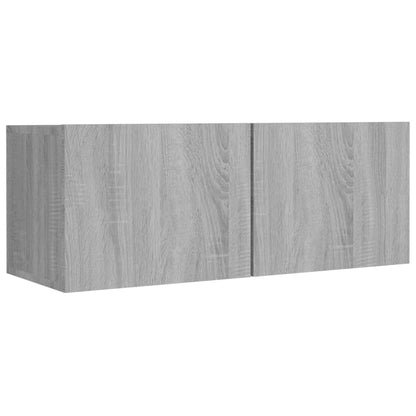 8 Piece TV Cabinet Set Grey Sonoma Engineered Wood