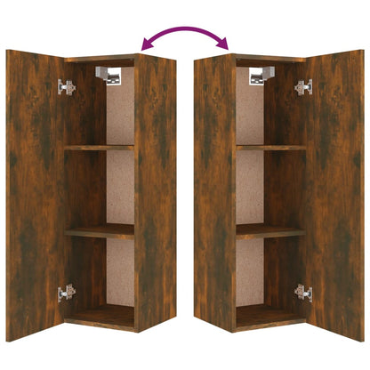 5 Piece TV Cabinet Set Smoked Oak Engineered Wood