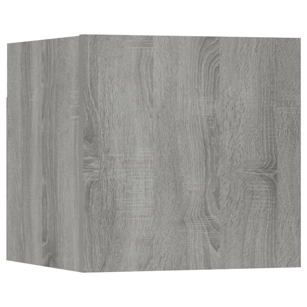 6 Piece TV Cabinet Set Grey Sonoma Engineered Wood