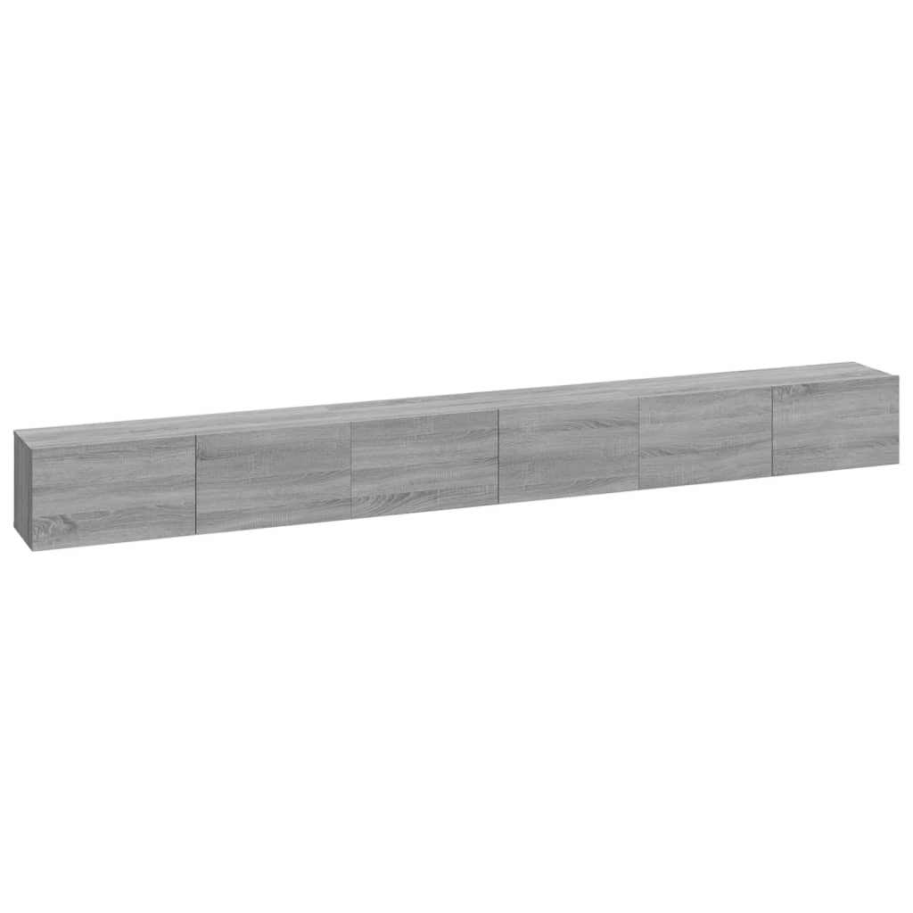 3 Piece TV Cabinet Set Grey Sonoma Engineered Wood