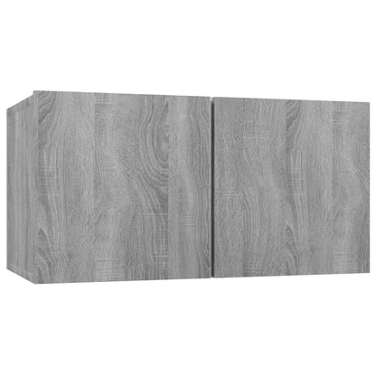 7 Piece TV Cabinet Set Grey Sonoma Engineered Wood