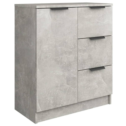 Sideboards 2 pcs Concrete Grey 60x30x70 cm Engineered Wood