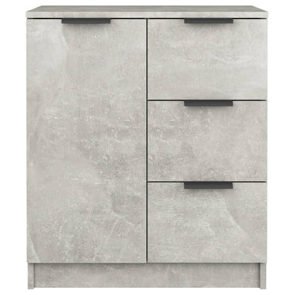 Sideboards 2 pcs Concrete Grey 60x30x70 cm Engineered Wood