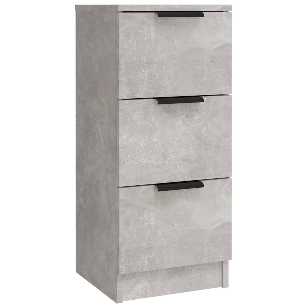 Sideboards 3 pcs Concrete Grey Engineered Wood