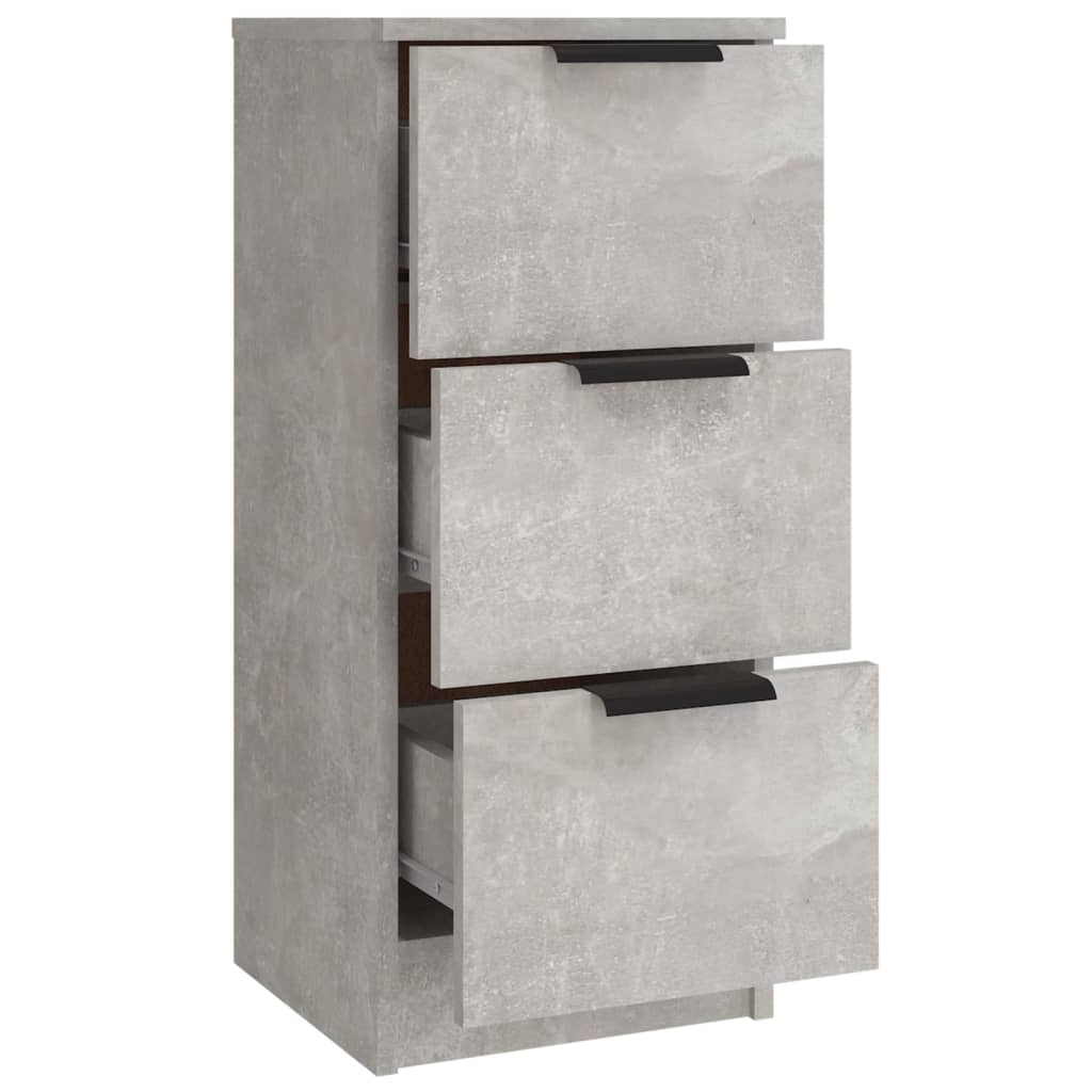 Sideboards 3 pcs Concrete Grey Engineered Wood