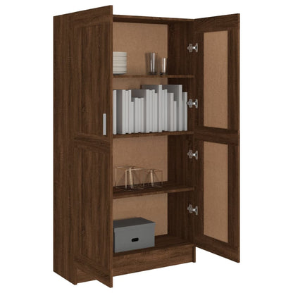 Book Cabinet Brown Oak 82.5x30.5x150 cm Engineered Wood