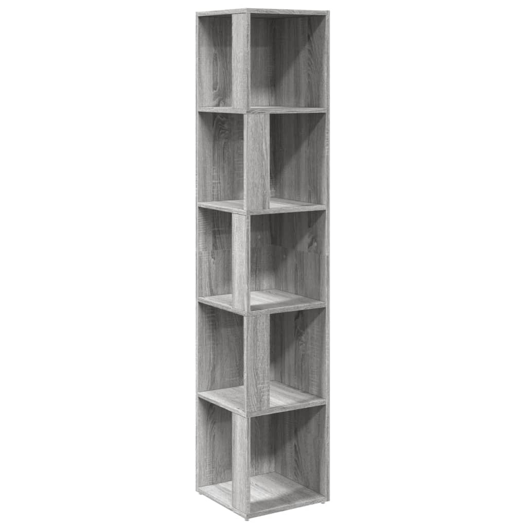 Corner Cabinet Grey Sonoma 33x33x164.5 cm Engineered Wood