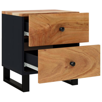 Bedside Cabinets 2 pcs 40x33x46 cm Solid Wood Acacia