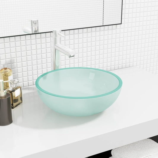 Basin Tempered Glass 35x12 cm Frosted