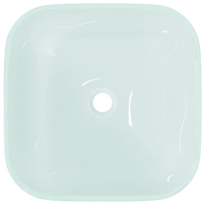 Basin Glass 42x42x14 cm Frosted