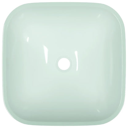 Basin Glass 42x42x14 cm White