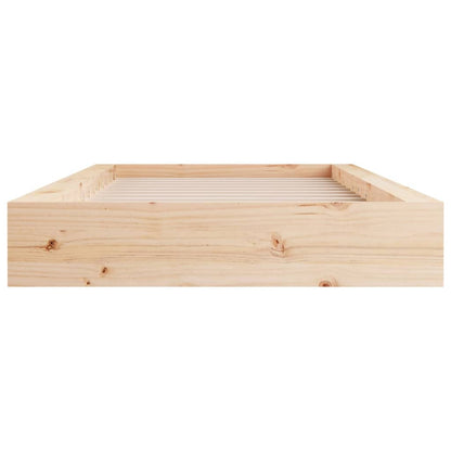 Bed Frame without Mattress 90x200 cm Solid Wood