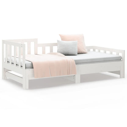 Pull-out Day Bed without Mattress White 2x(80x200) cm