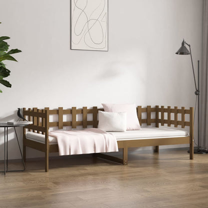 Day Bed without Mattress Honey Brown 80x200 cm Solid Wood Pine