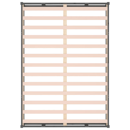 Bed Frame without Mattress Grey 150x200 cm King Size King Size Solid Wood