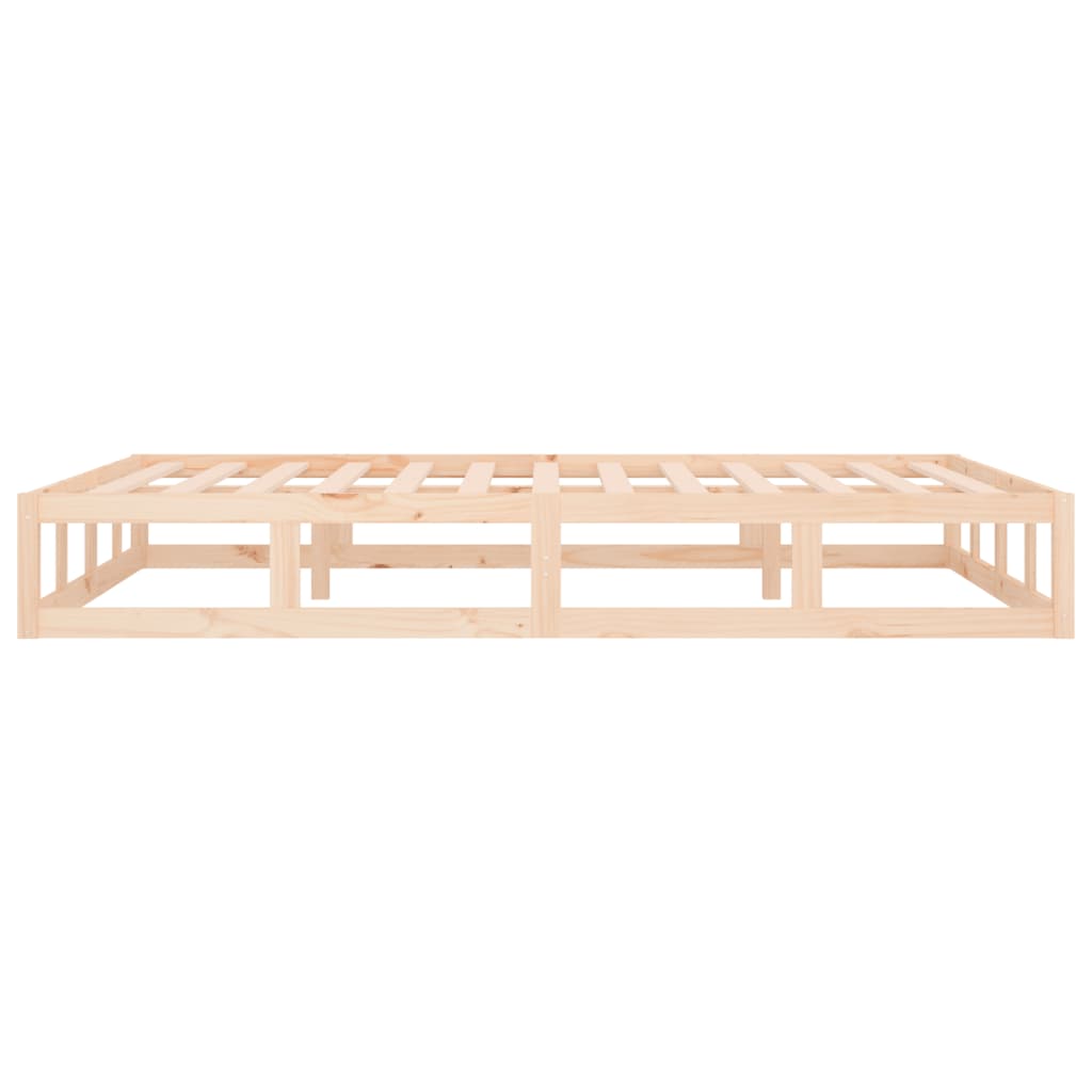 Bed Frame without Mattress 160x200 cm Solid Wood