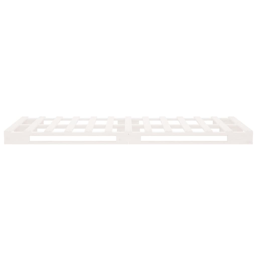 Pallet Bed without Mattress White 100x200 cm Solid Wood