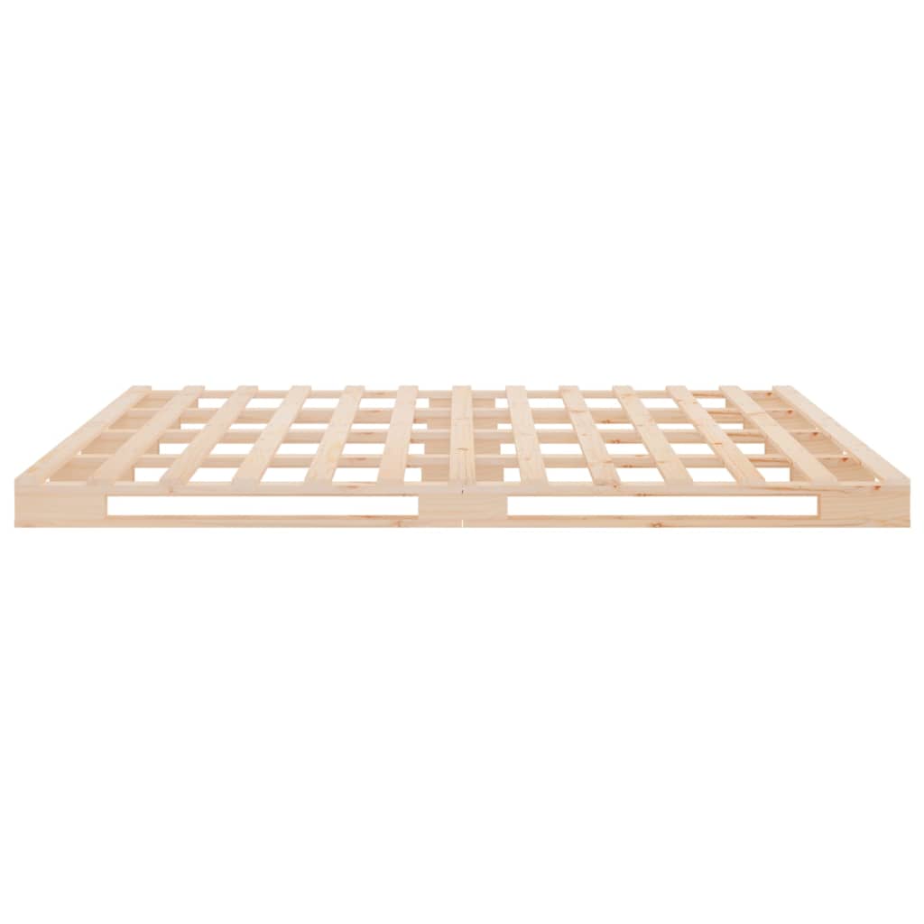 Bed Frame without Mattress 120x200 cm Solid Wood Pine