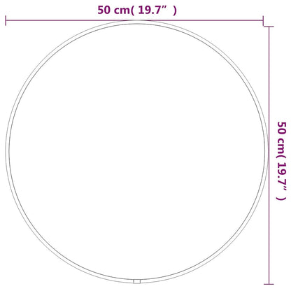 Wall Mirror Silver Ø 50 cm Round