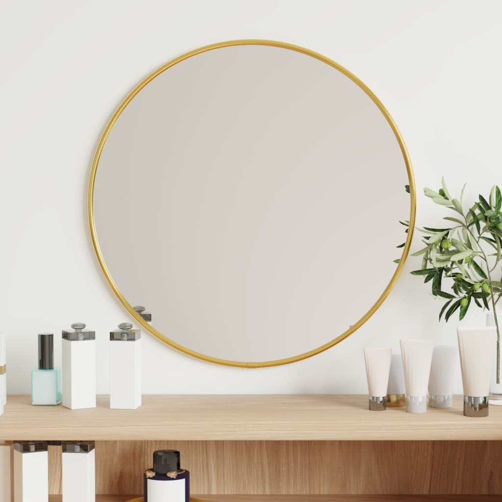 Wall Mirror Gold Ø 40 cm Round