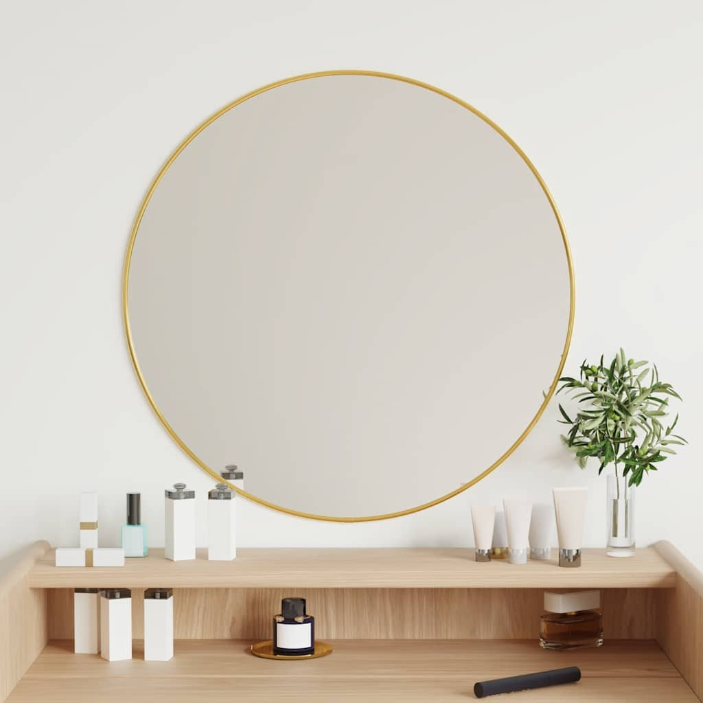 Wall Mirror Gold Ø 60 cm Round