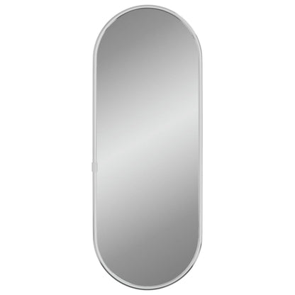 Wall Mirror Silver 40x15 cm Oval