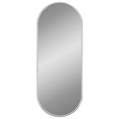 Wall Mirror Silver 50x20 cm Oval