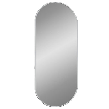 Wall Mirror Silver 60x25 cm Oval