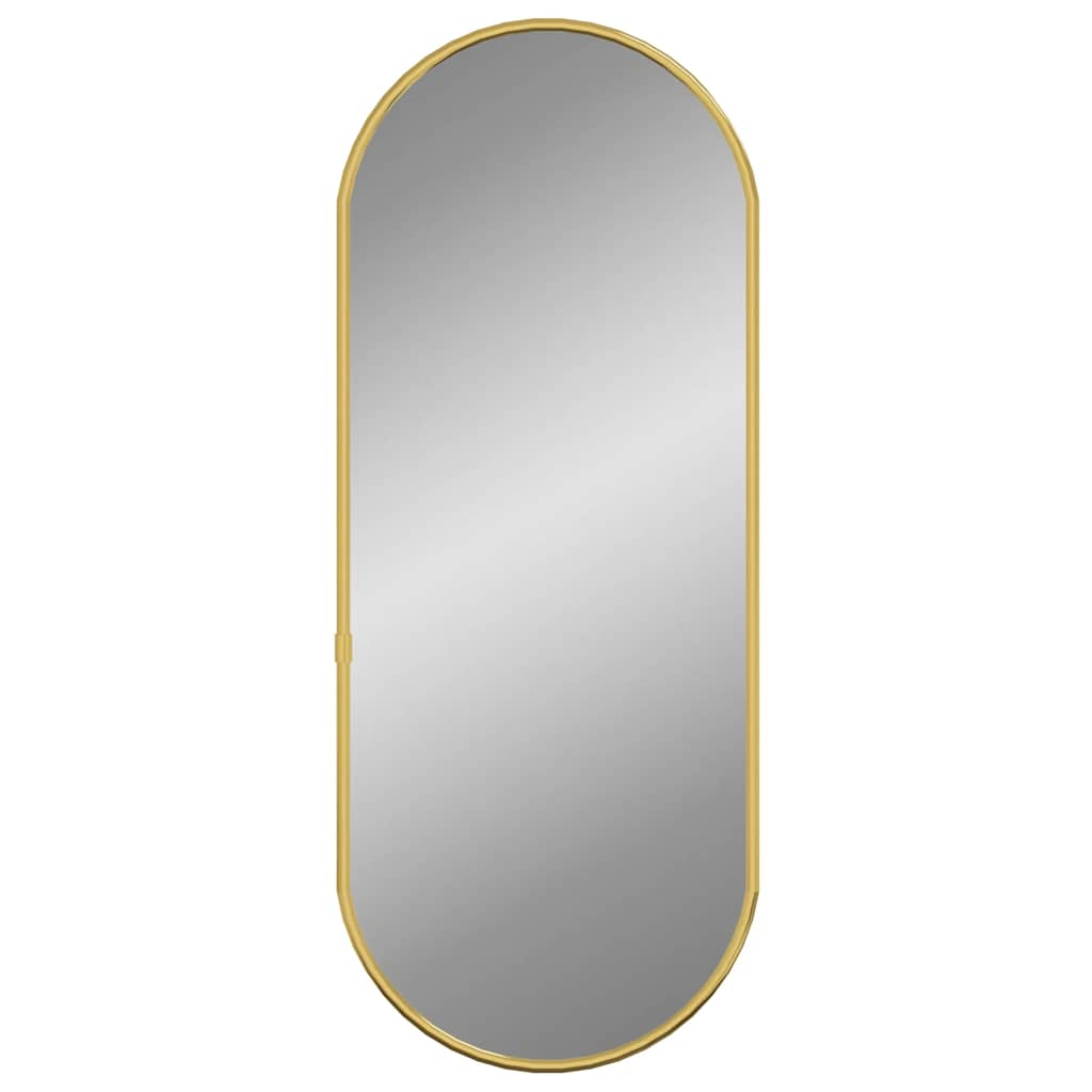 Wall Mirror Gold 50x20 cm Oval