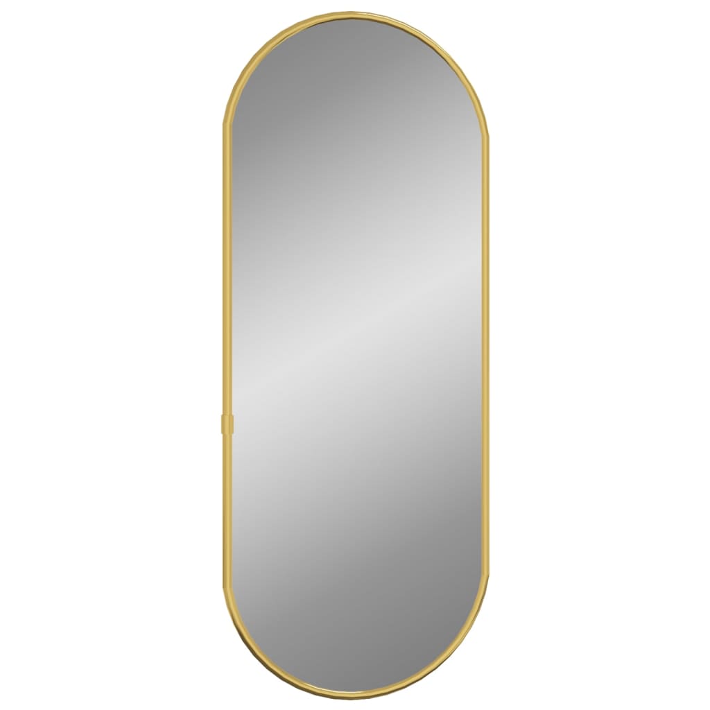 Wall Mirror Gold 50x20 cm Oval