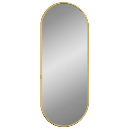 Wall Mirror Gold 50x20 cm Oval