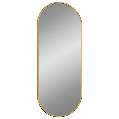 Wall Mirror Gold 60x25 cm Oval