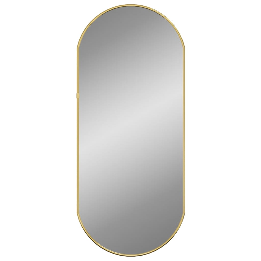 Wall Mirror Gold 70x30 cm Oval