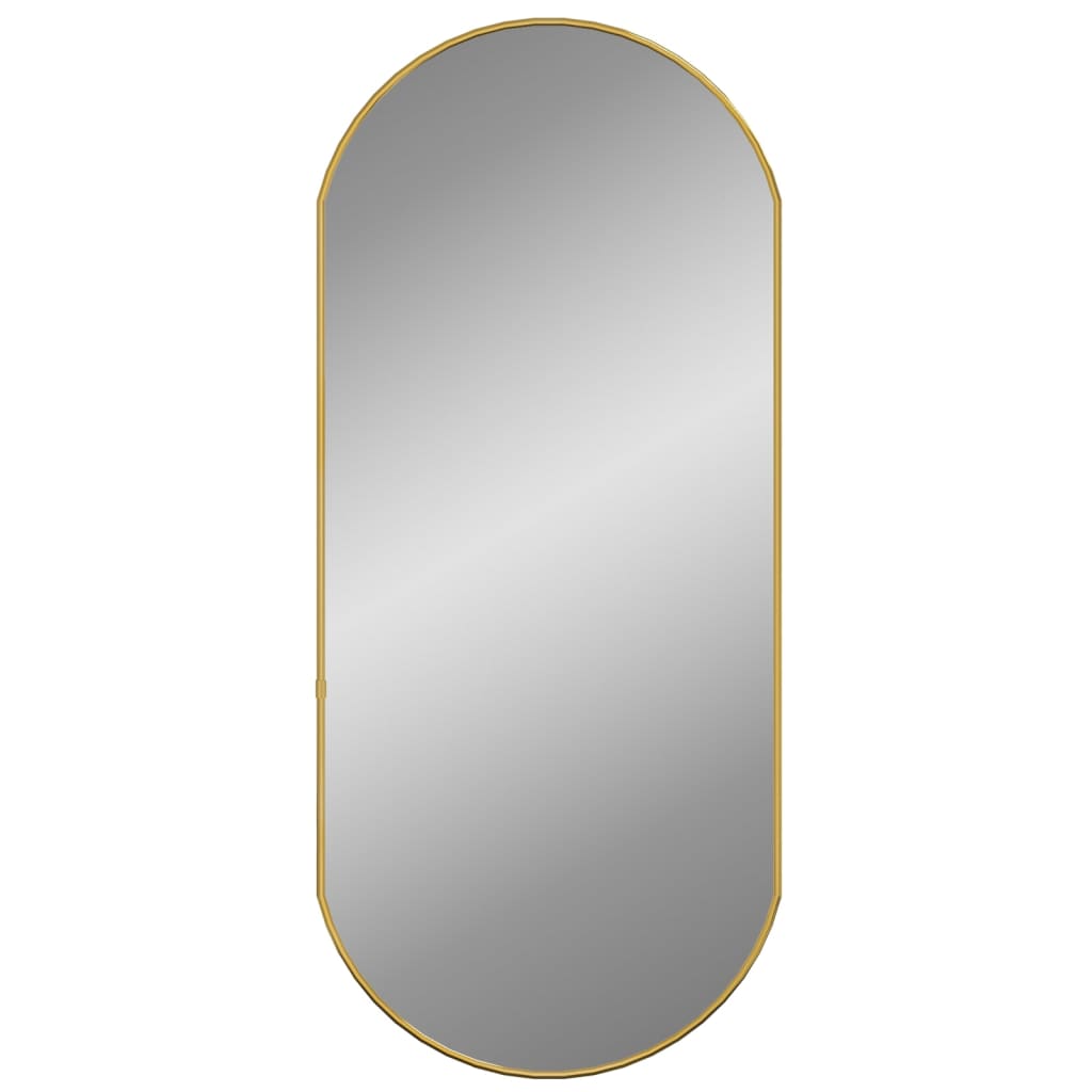 Wall Mirror Gold 80x35 cm Oval