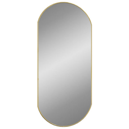 Wall Mirror Gold 90x40 cm Oval