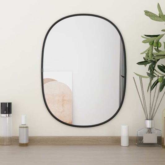 Wall Mirror Black 40x30 cm