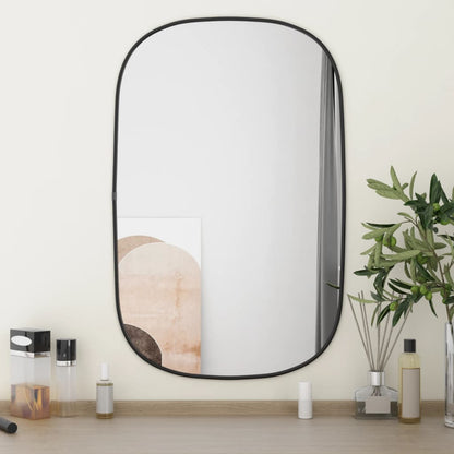 Wall Mirror Black 70x45 cm