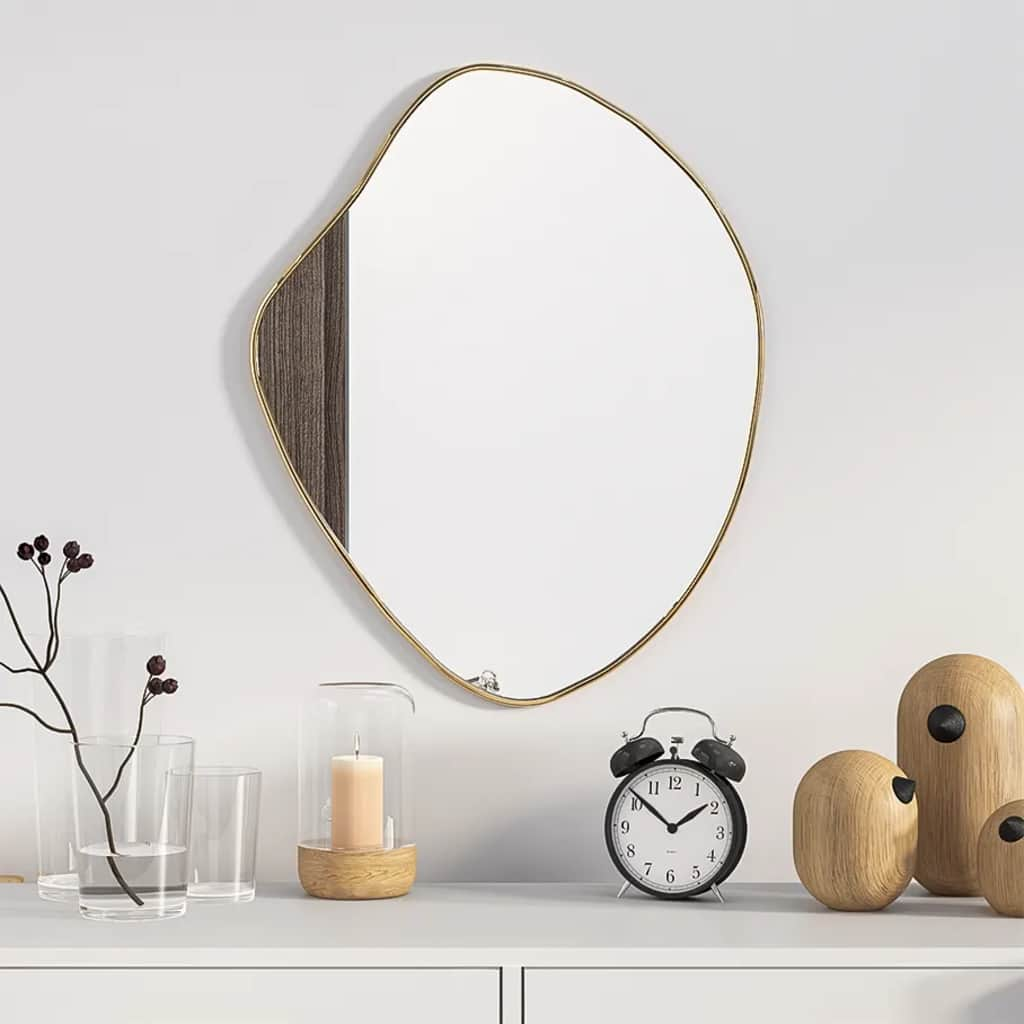 Wall Mirror Gold 50x40 cm